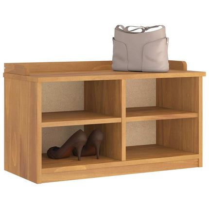 Hallbänk SANDNES 87x40x50 cm massiv trä furu