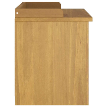 Hallbänk SANDNES 87x40x50 cm massiv trä furu