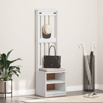 Hallgran "SANDNES" vit 45x40x159,5 cm massiv trä furu