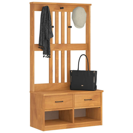 Hallträd SANDNES 87x40x159,5cm massiv träfuru