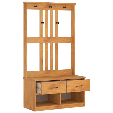 Hallträd SANDNES 87x40x159,5cm massiv träfuru