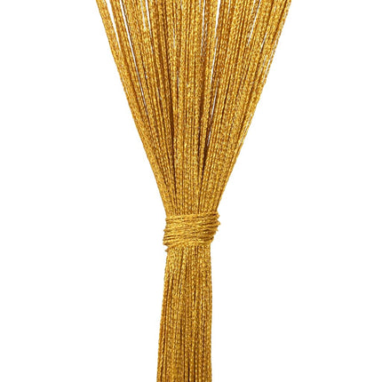 Stränggardiner 2 st guld 100x250 cm