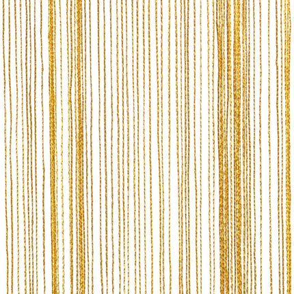 Stränggardiner 2 st guld 100x250 cm