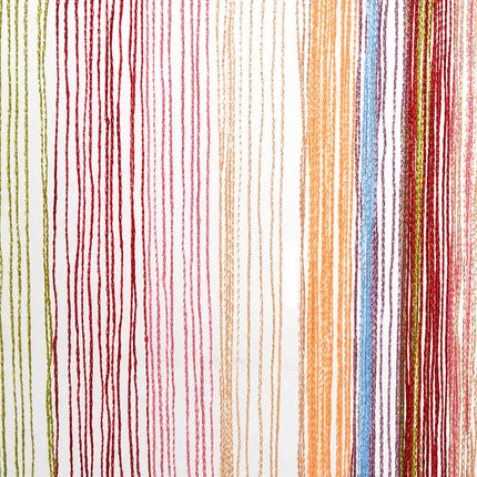 Stränggardiner 2 st flerfärgad 140x250 cm