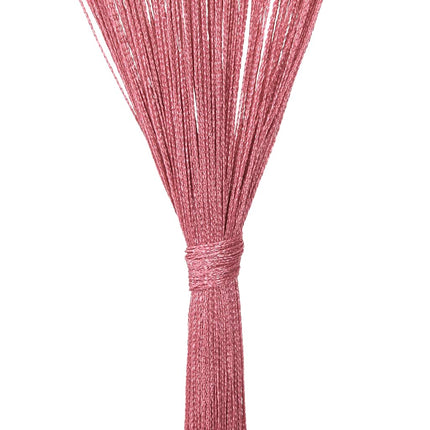 Stränggardiner 2 st rosa 140x250 cm