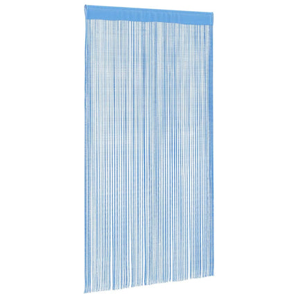 Stränggardiner 2 st ljusblå 100x250 cm