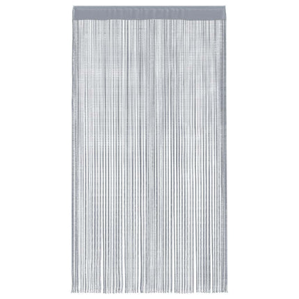 Stränggardiner 2 st ljusgrå 140x250 cm