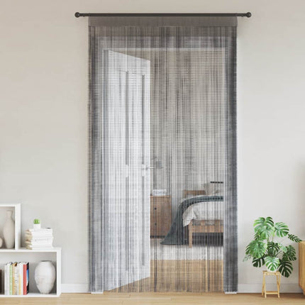 Snörgardiner 2 st antracit 140x250 cm