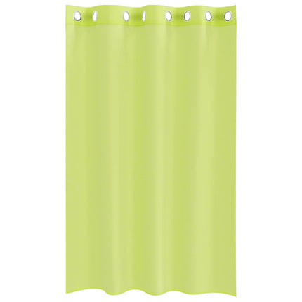 Voile gardiner med genomföringar 2 st äppelgrön 140x175 cm