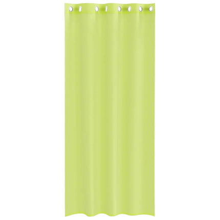Voile gardiner med genomföringar 2 st äppelgrön 140x225 cm