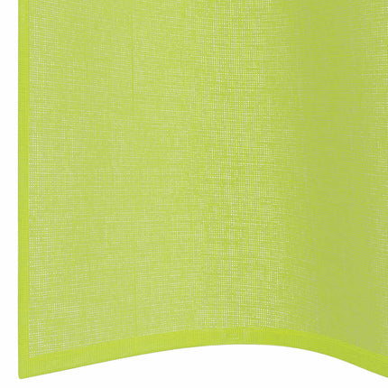 Voile gardiner med genomföringar 2 st äppelgrön 140x245 cm