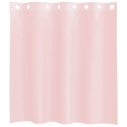 Voile gardiner med genomföringar 2 st ljusrosa 140x140 cm