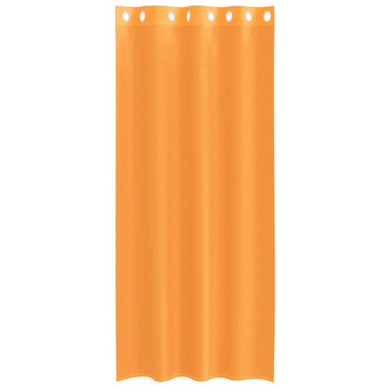Voile gardiner med genomföringar 2 st orange 140x225 cm