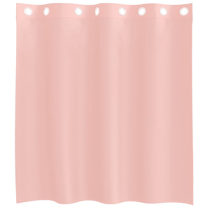 Voile gardiner med genomföringar 2 st rosa 140x140 cm