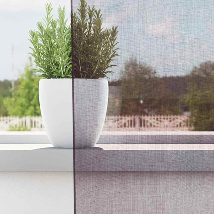 Voile gardiner med genomföringar 2 st lila 140x140 cm