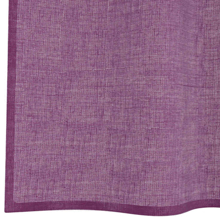 Voile gardiner med genomföringar 2 st lila 140x140 cm