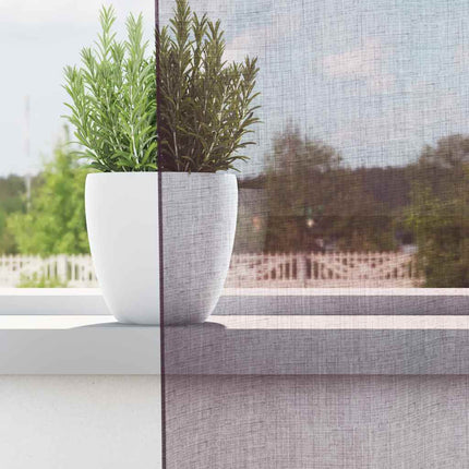Voile gardiner med genomföringar 2 st lila 140x175 cm