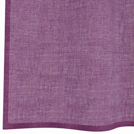 Voile gardiner med genomföringar 2 st lila 140x225 cm