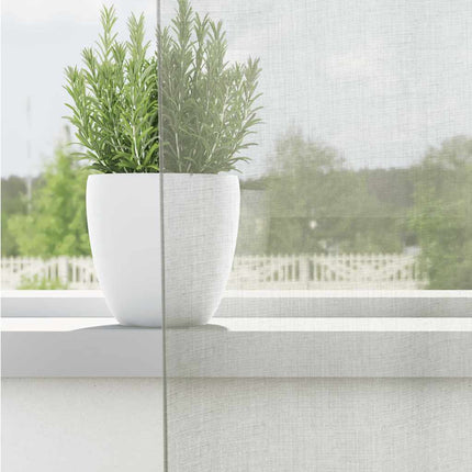 Voile gardiner med genomföringar 2 st ljusgrå 140x225 cm
