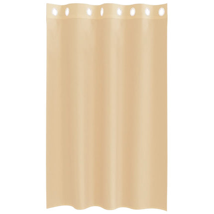 Voile gardiner med genomföringar 2 st sand