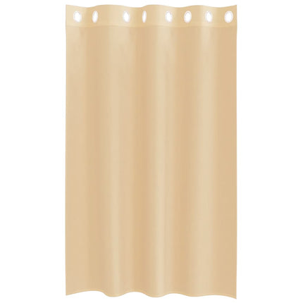 Voile gardiner med genomföringar 2 st sand