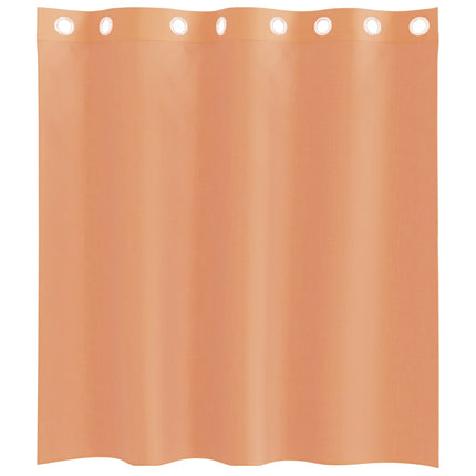 Voile gardiner med genomföringar 2 st terrakotta