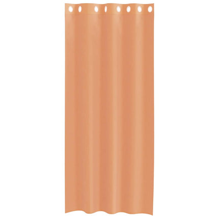 Voile gardiner med genomföringar 2 st terrakotta