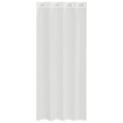 Voile gardiner med genomföringar 2 st vit