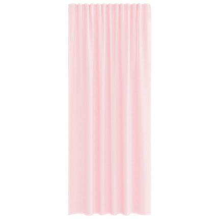 Voile gardiner med stångfickor 2 st ljusrosa