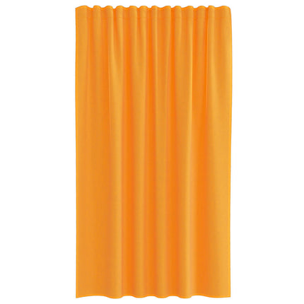 Voile gardiner med stångfickor 2 st orange