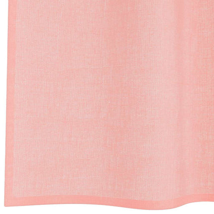 Voile gardiner med stångfickor 2 st rosa