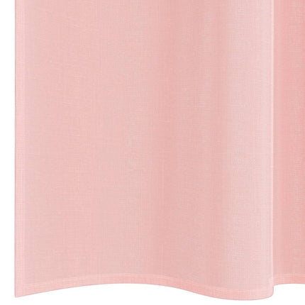 Voile gardiner med stångfickor 2 st rosa