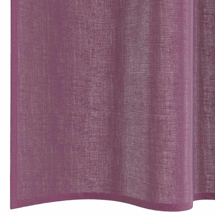 Voile gardiner med stångfickor 2 st lila