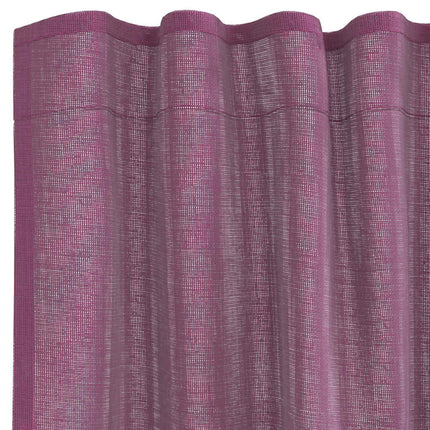 Voile gardiner med stångfickor 2 st lila