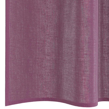 Voile gardiner med stångfickor 2 st lila