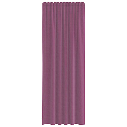 Voile gardiner med stångfickor 2 st lila
