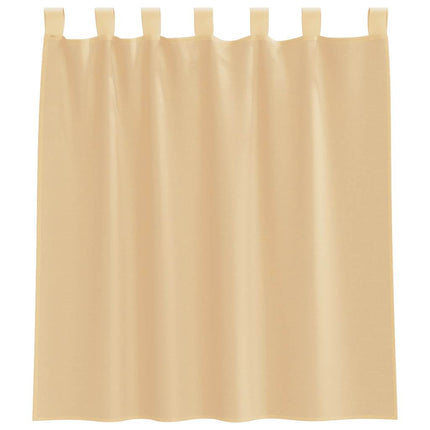 Voile gardiner med stångfickor 2 st sand