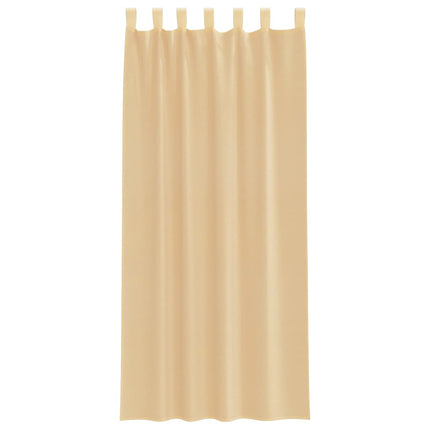 Voile gardiner med stångfickor 2 st sand