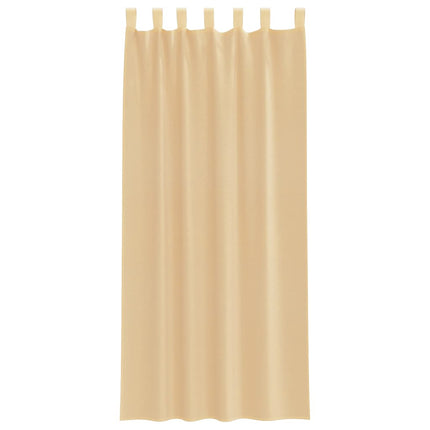 Voile gardiner med stångfickor 2 st sand