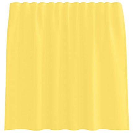 Voile gardiner med stångfickor 2 st gul