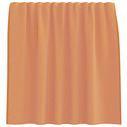 Voile gardiner med stångfickor 2 st terrakotta