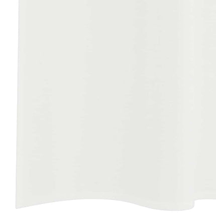 Voile gardiner med stångfickor 2 st vit
