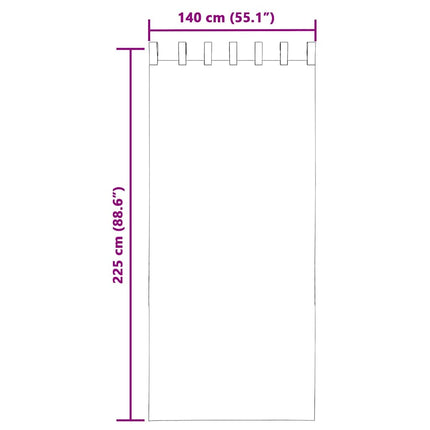 Voile gardiner med öglor 2 st ljusrosa 140x225 cm