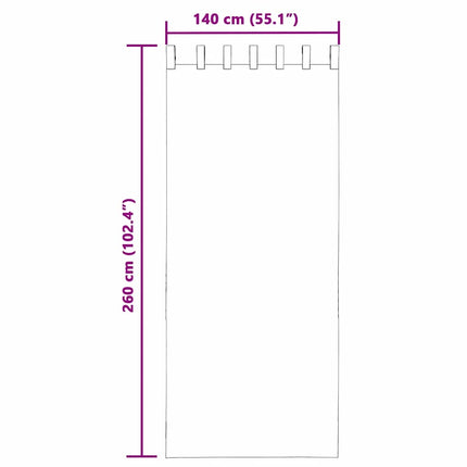 Voile gardiner med öglor 2 st ljusrosa 140x260 cm