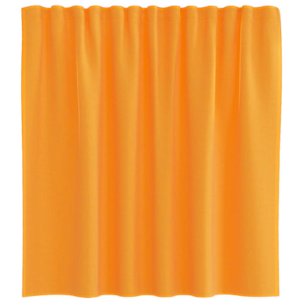 Voile gardiner med öglor 2 st orange 140x140 cm