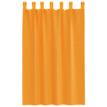 Voile gardiner med öglor 2 st orange 140x175 cm