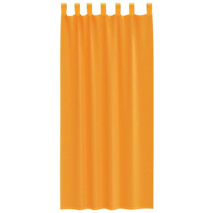 Voile gardiner med öglor 2 st orange 140x225 cm