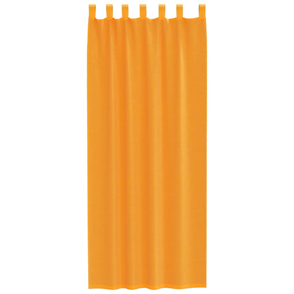Voile gardiner med öglor 2 st orange 140x260 cm