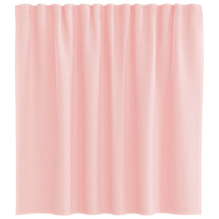 Voile gardiner med öglor 2 st rosa 140x140 cm