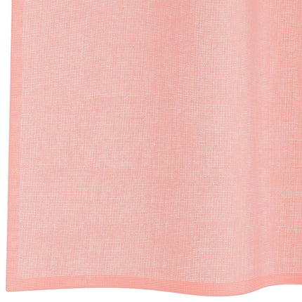Voile gardiner med öglor 2 st rosa 140x260 cm
